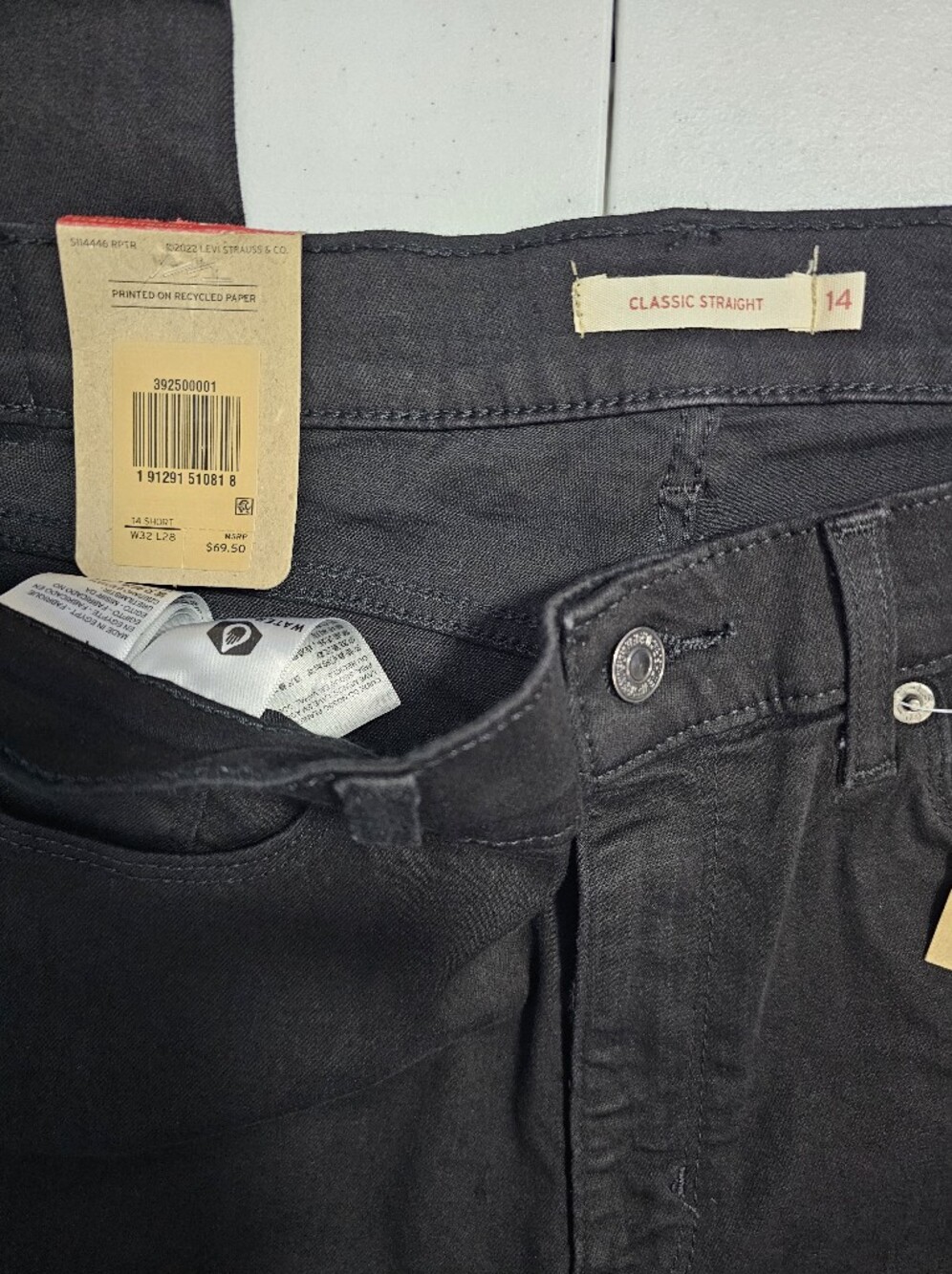 NWT Levis Classic Straight Hypersoft Mid-Rise Womens Jeans Size 14 - Picture 2 of 15
